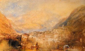 Joseph Mallord William Turner : Brunnen, from the Lake of Lucerne
